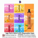 Isgo Paris 1500 Puffs Disposable Vape in Dubai UAE